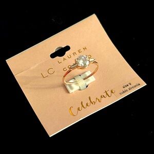 LC Lauren Conrad cubic zirconia ring size 9 NWT